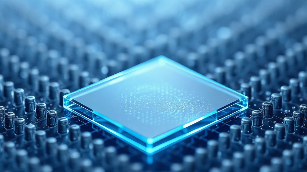 Schemat nanotechnologiczny — warstwa kwasu fosfonowego mocno zakotwiczona do elektrody ITO chroni kryształ perowskitu przed degradacją termiczną i UV.